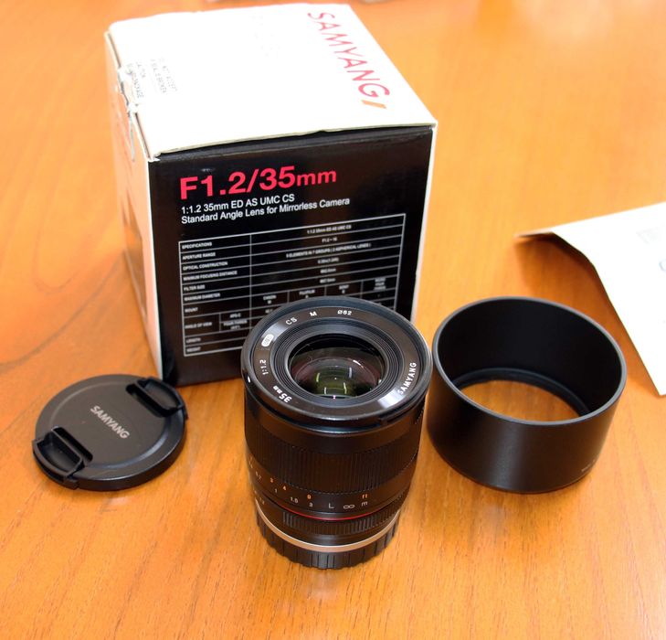 Objetiva SAMYANG F1.2 / 35mm para Canon EOS-M