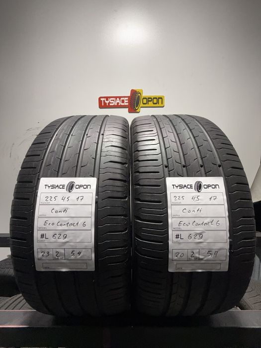 Opony letnie Continental 225/45R17 EcoContact Zestaw 2szt #L629