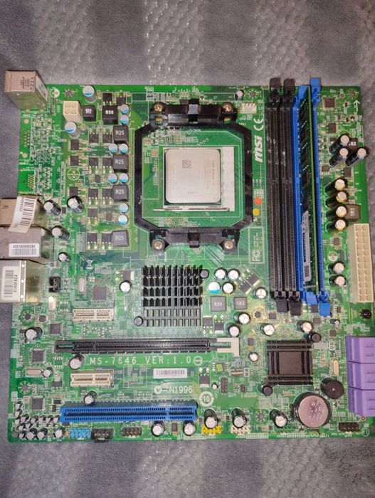 Продам комплект: материнська плата MSI MS-7646 Ver. 1.0+процесор