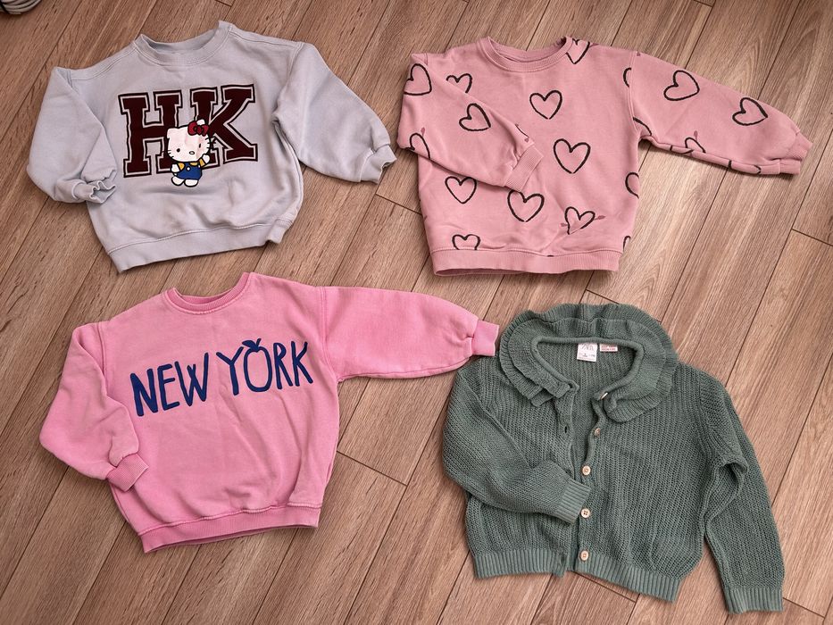 Світшоти і кофтинка Zara , орієнтовно на зріст 104-110