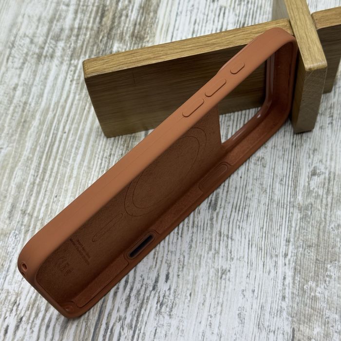 Чехол премиум Silicone Case MagSafe на iPhone 17 Pro Max/ 17 Pro Цвет: Terracotta. Чохол
