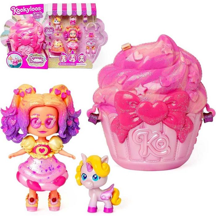 Kookyloos Candy Land Cupcake Dreams Lalka + torebka babeczka z akcesoriami