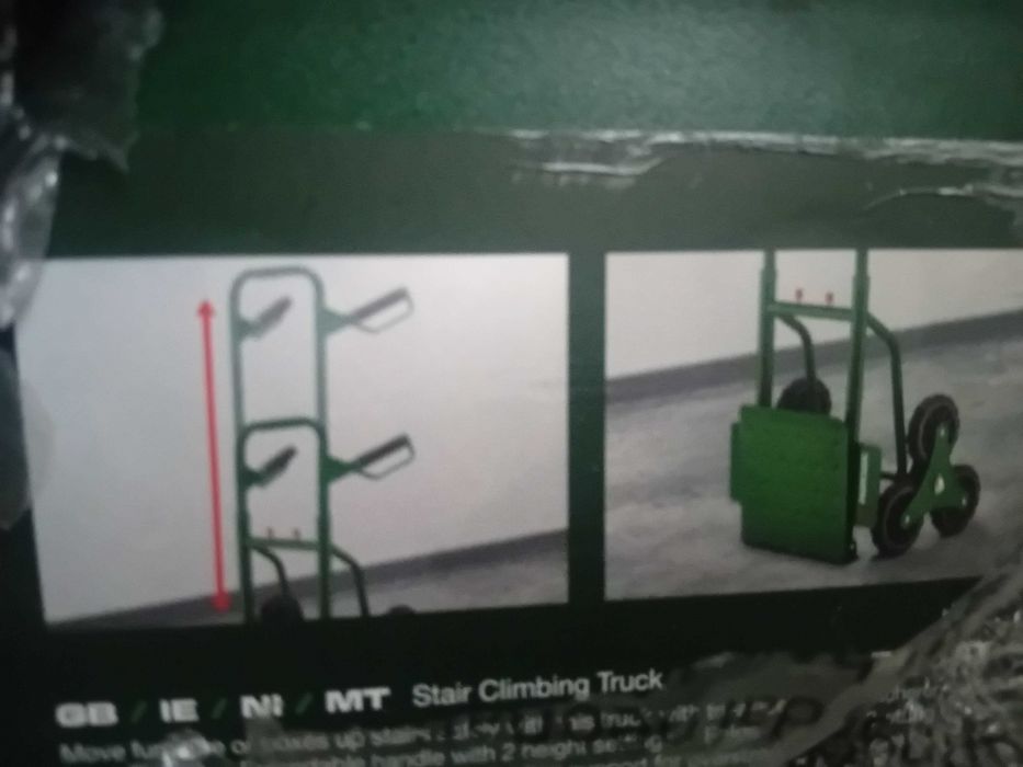 Carrinho transporte até 150kg para escadas e degraus novo a estear