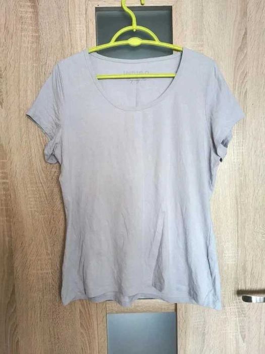 Lawendowa koszulka na krótki rękaw t-shirt rozmiar 44
