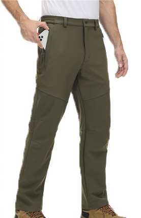 Męskie ocieplane spodnie wodoodporne trekkingowe roz.38 kolor ecru