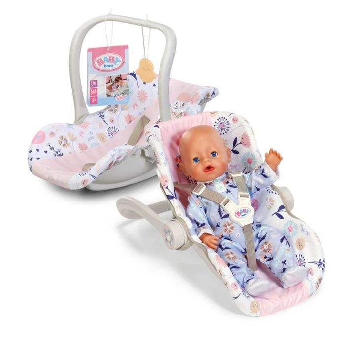 Крісло-переноска для ляльки BABY BORN 2 в 1 «Квітковий стиль» 838518