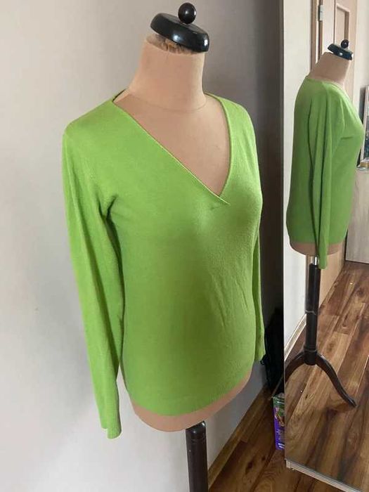 S m wiosenny zielony neon tatuum sweter lekki