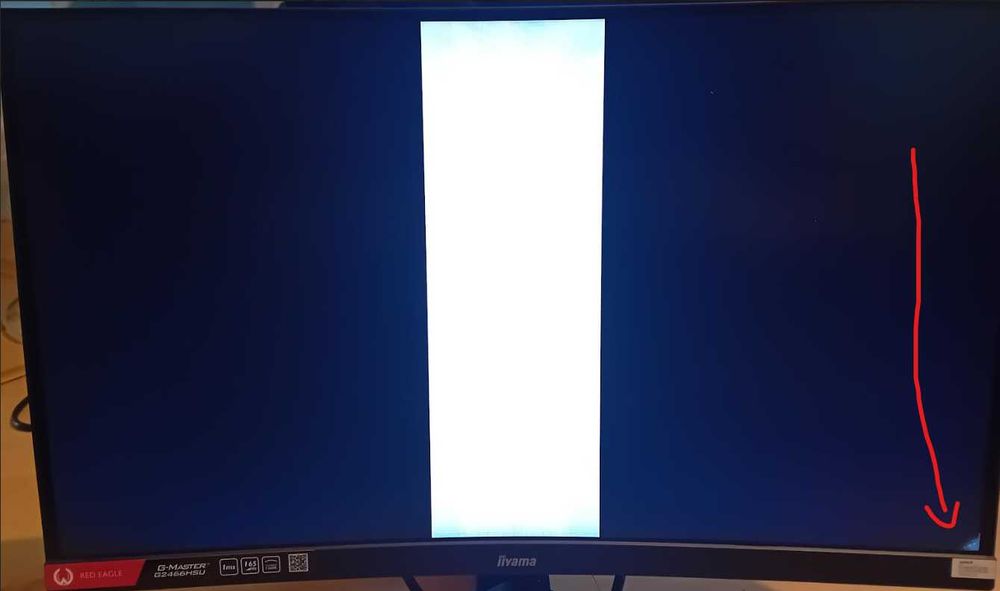 Monitor iiyama G-MASTER G2466HSU - uszkodzony