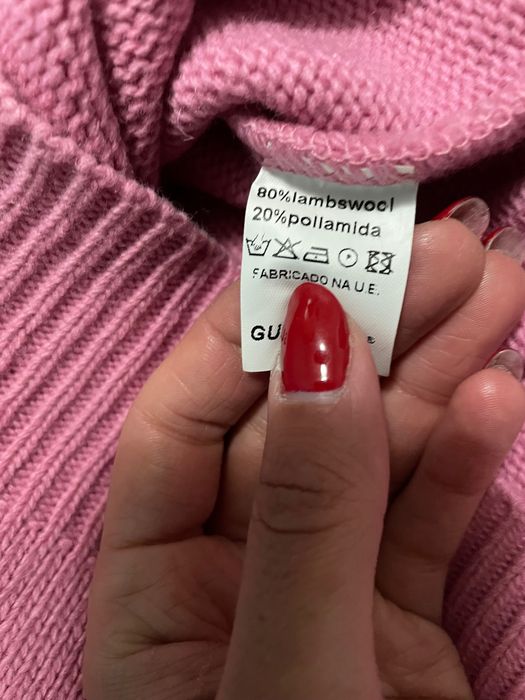 Camisola rosa 80% lã