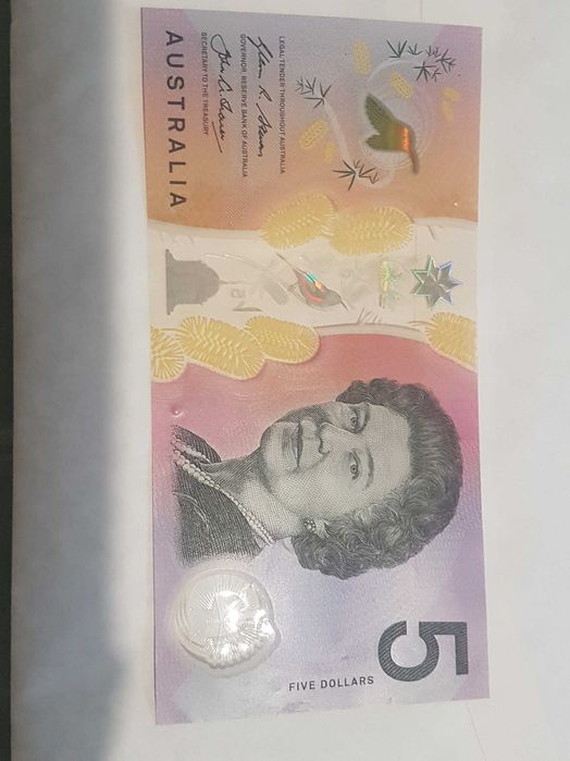 Nota 5 Dollars Austrália