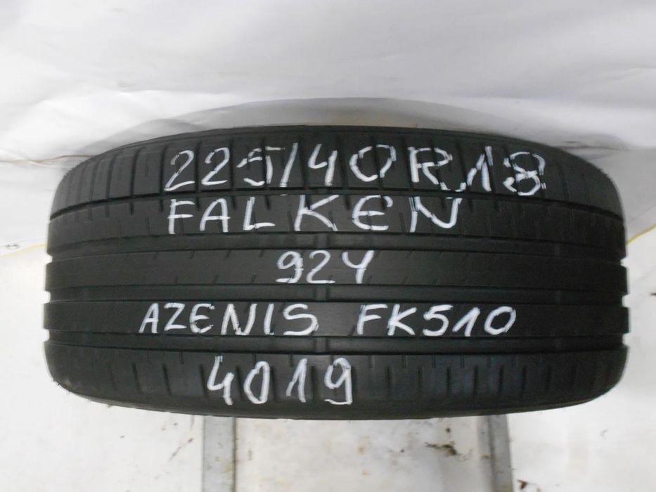 OPONA POJEDYNKA 225/40R18 FALKEN AZENIKS FK510 DOT  4019 7.1MM