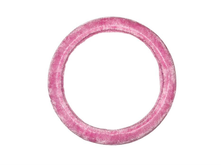 Nakładka pokrowiec na kierownicę różowa futrzana dla dziewczyny Action