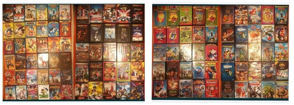 Lote 346 DVD's originais da Disney / DreamWorks / Warner, anime, manga