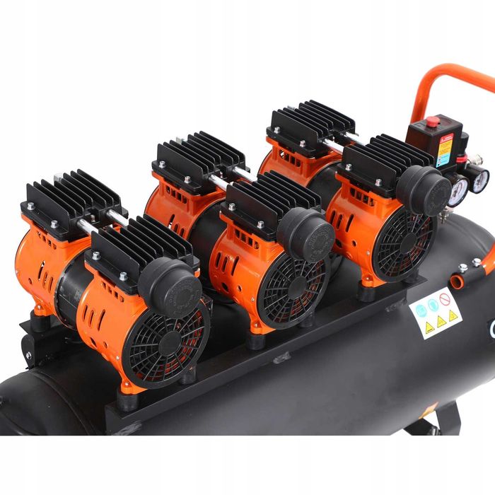 Kompresor Bezolejowy 100L Sprężarka 8Bar 580l/min 230V Cichy 6500W Fv*