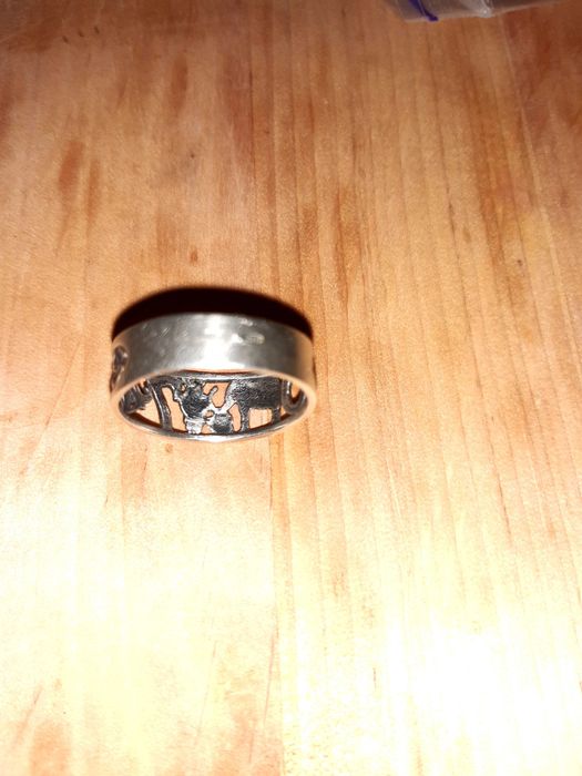 Чоловіча срібна печатка 925 .