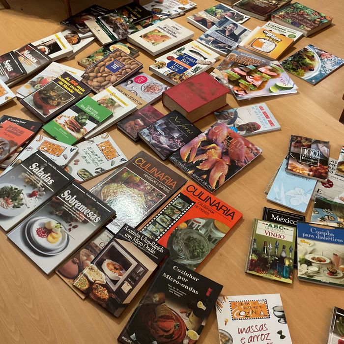 Coleção de livros de culinária