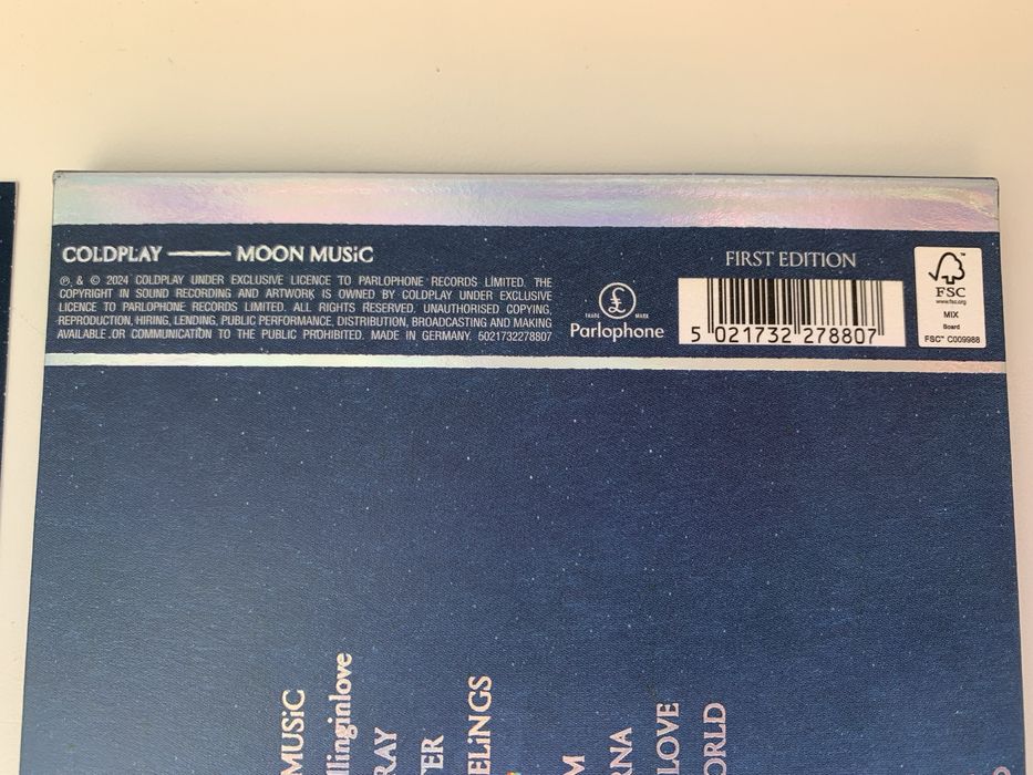 Нові CD диски Coldplay Moon Music of the spheres з автографом signed