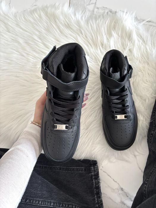 Nike Air Force 1 Classic High Black ХУТРО