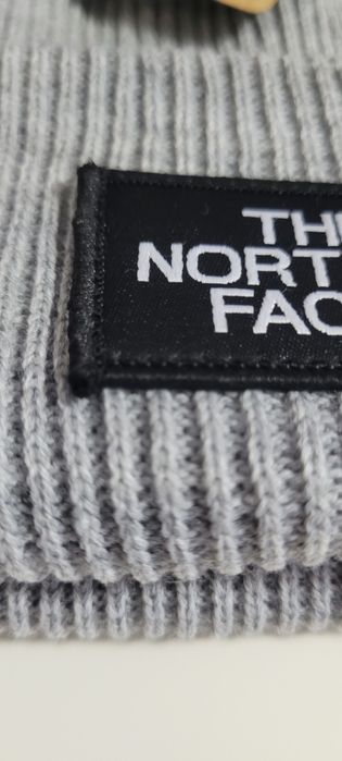 Czapka zimowa TNF  kolor jasny szary