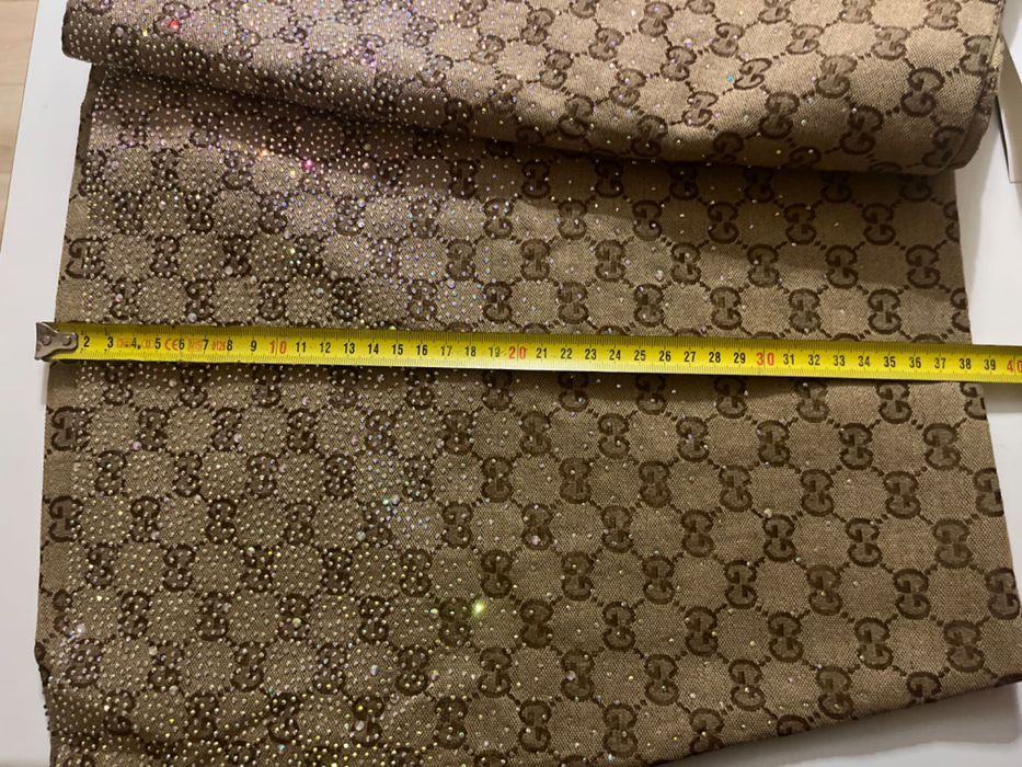 Gucci spódnica gg brązowa kryształki