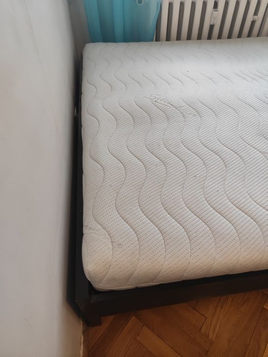 Łóżko 160x200 materac silver stelaz solidny z deseczek
