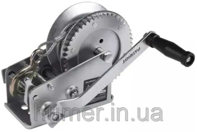 Лебідка барабанна ручна PATRIOT 1500 кг | 8 м