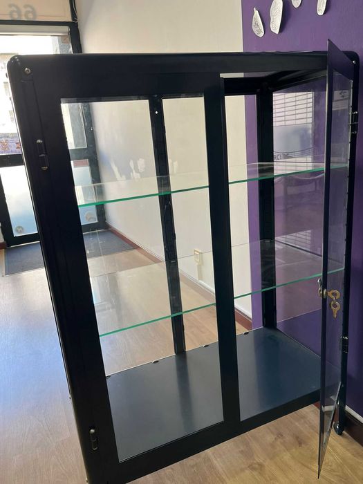 Estante Vidro elegante (estilo Joalheira)