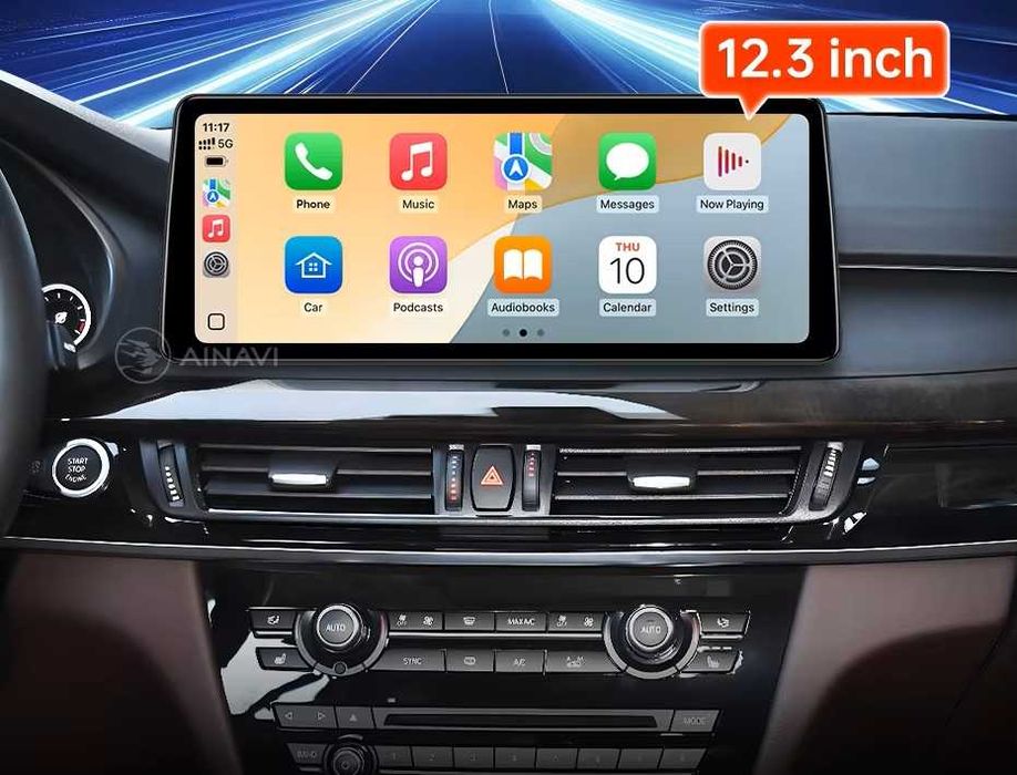 CarPlay Android Auto Radio DAB+ Opcja Bluetooth YouTube Yanosik Android USB GPS WiFi 4G MP3 DSP Android BMW X6 F16 X5 F15 System BOSE
