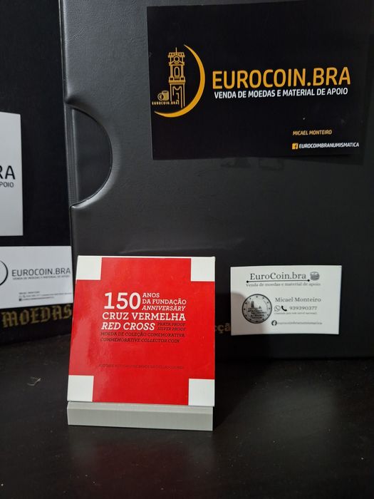 Moeda prata proof Cruz Vermelha
