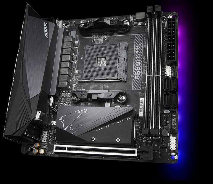 Материнська плата Gigabyte B550I AORUS PRO AX (sAM4, AMD B550)