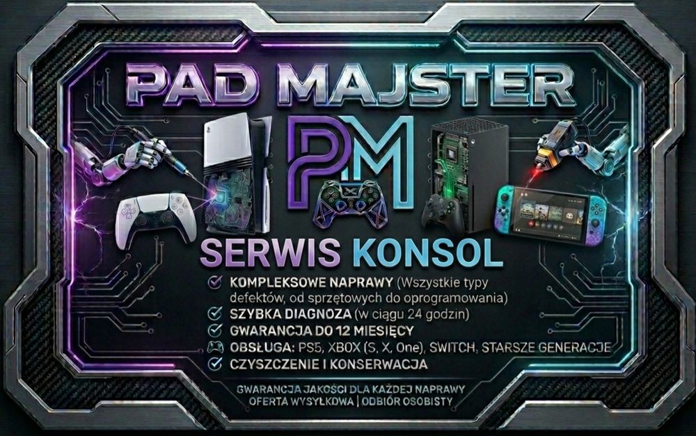 Serwis padów i konsol. Wymiana Analogów TMR Pad Sony Dualsense Ps5/ Ps4/ Xbox/ Switch