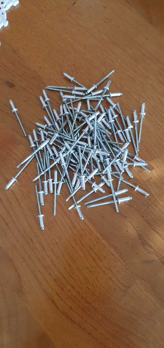 100 Rebites aço 4x12mm
