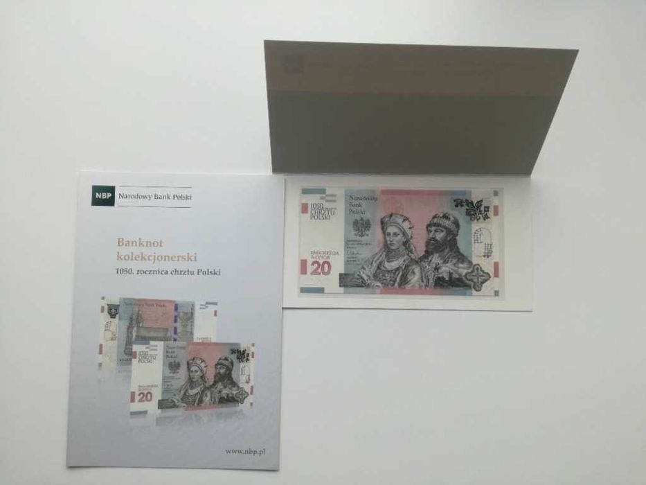 20 zł 1050 rocznica Chrztu Polski numer 817 + folder