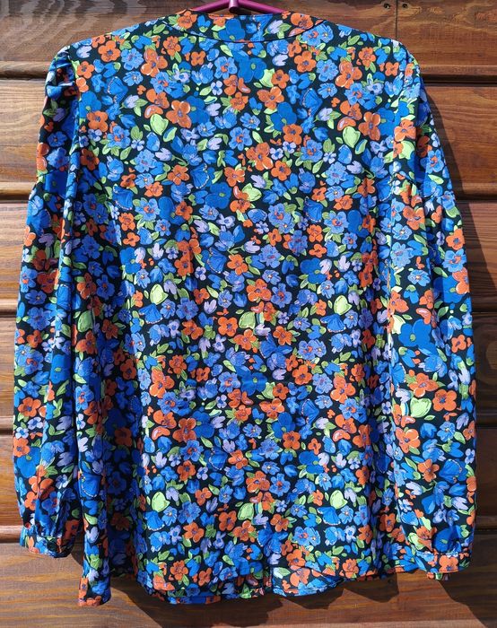 Koszula bluzka damska w kwiaty rozmiar M