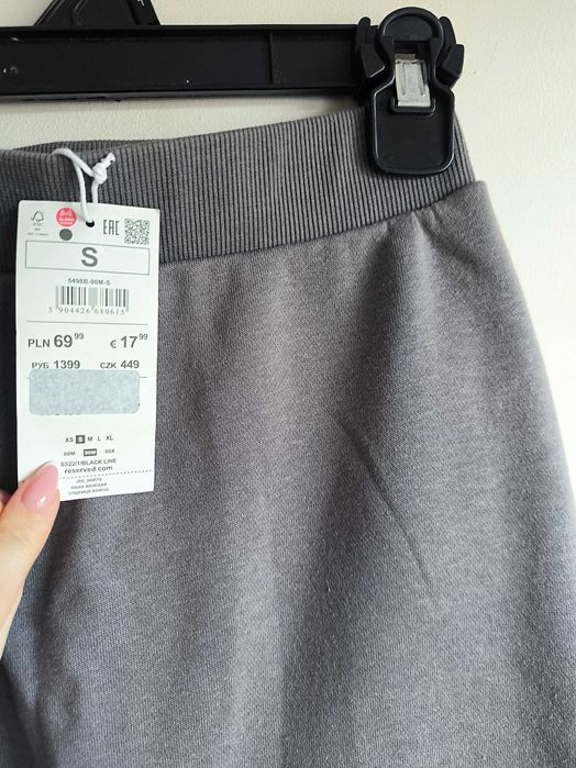 Nowa z metką! Szara, ciepła spódnica Reserved – rozmiar S/36