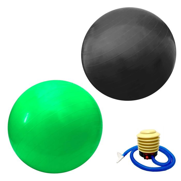 Piłka gimnastyczna do ćwiczeń fitness +pompka 65cm