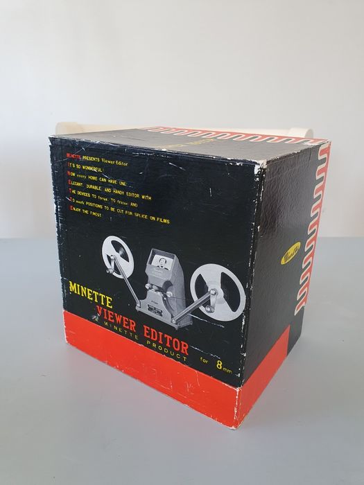 Aparelho p/ visionar fita de 8mm da Minette View Editor + acessórios