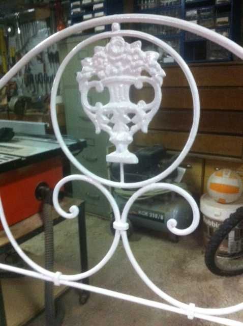 CABECEIRA de Cama Antiga em Ferro