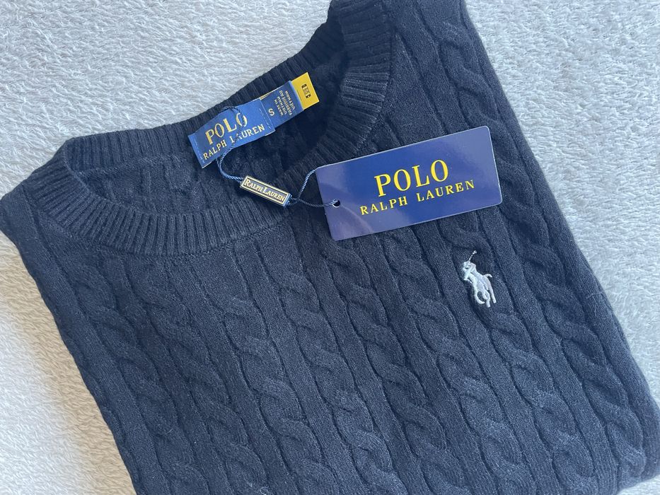 Sweter Polo Ralph Lauren granatowy