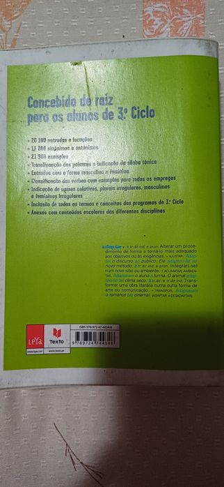 Dicionário Escolar 3.° Ciclo