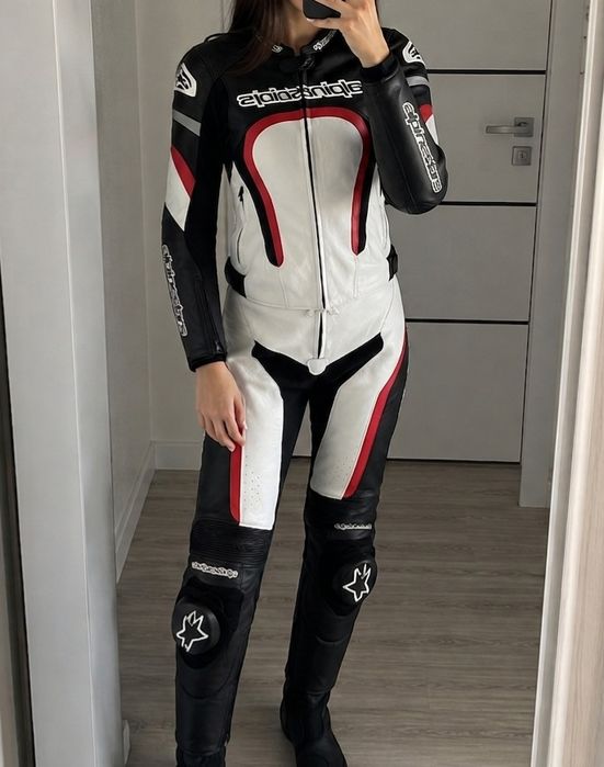 Damski skórzany kombinezon motocyklowy alpinestars dainese shima