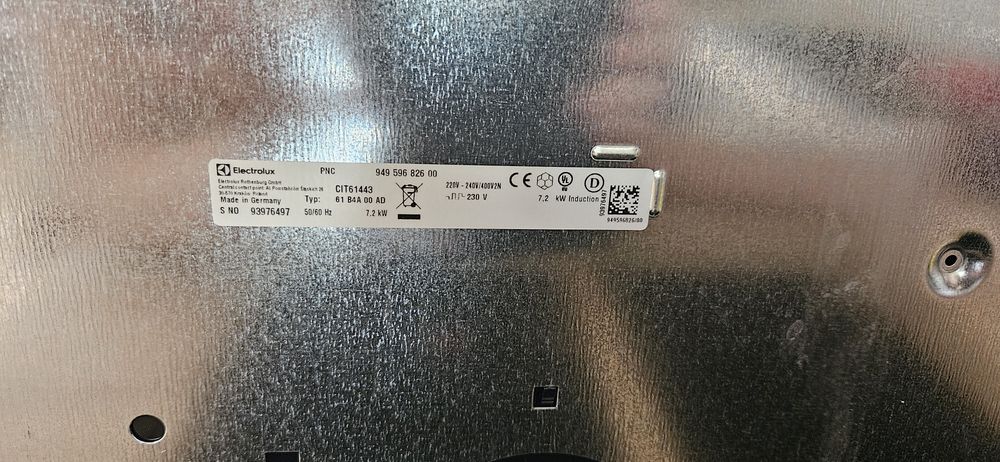 Płyta indukcyjna elektrolux