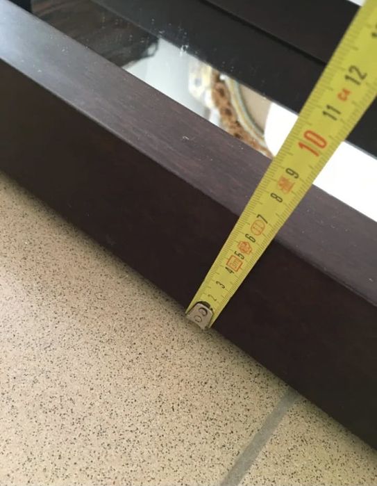 Espelho NOVO em madeira natural