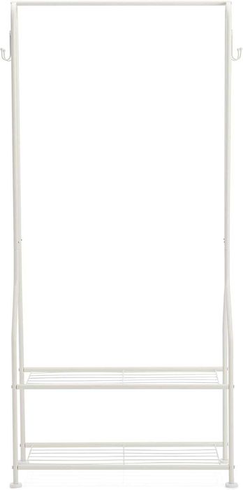 Cabide com 2 prateleiras 4 ganchos 150 x 75 x 36,5 cm NOVO ENVIOGRÁTIS