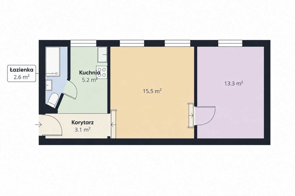 Na sprzedaż – bezczynszowe mieszkanie 42 m² w centrum Bydgoszczy – 78 000 zł do generalnego remontu (cena do negocjacji)