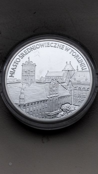 Moneta 20 złotych 2007 r Miasto Średniowieczne Toruń srebro