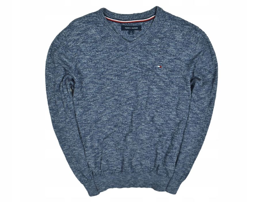 Tommy Hilfiger Bawełniany Sweter Męski Melanż M
