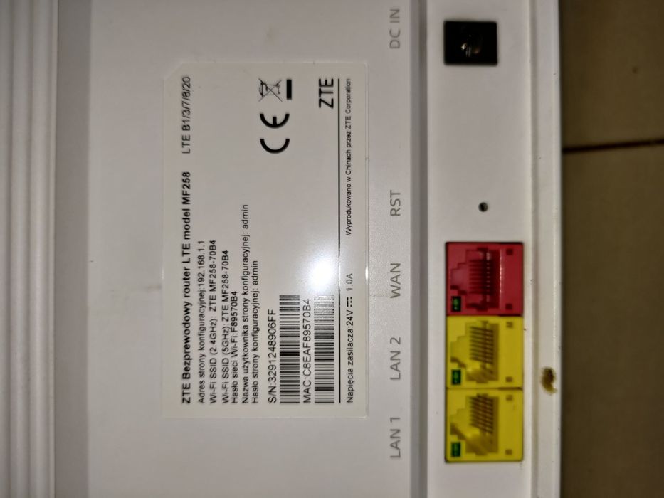 Router ZTE MF258