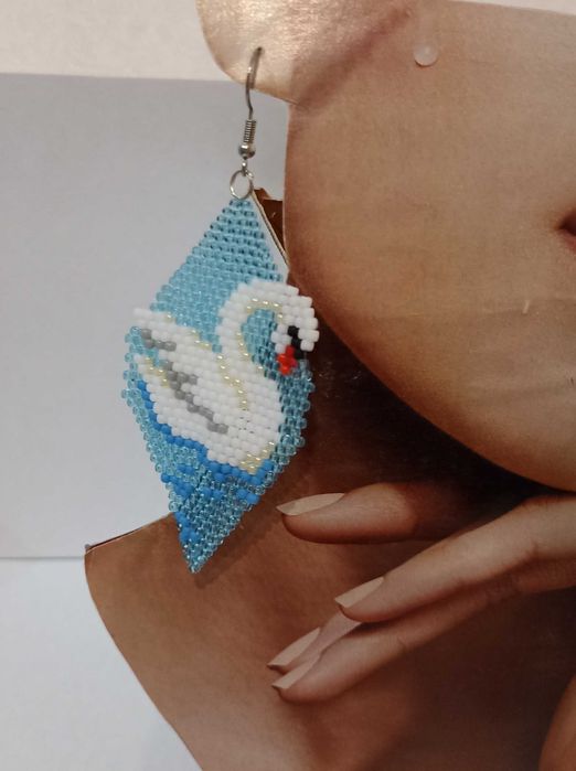 Kolczyki z łabędziami