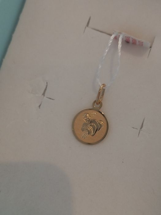 Złota zawieszka, kółeczko 11 mm, 585/0,5g